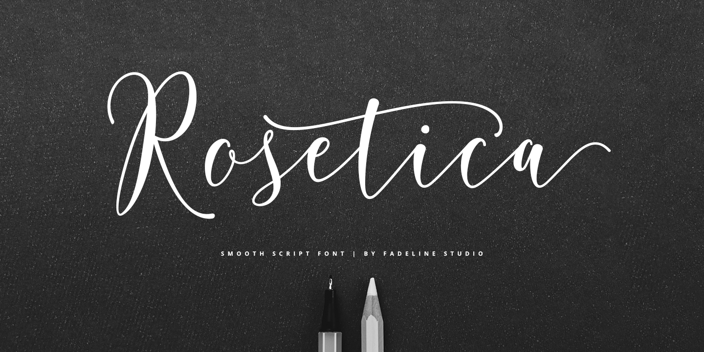 Пример шрифта Rosetica